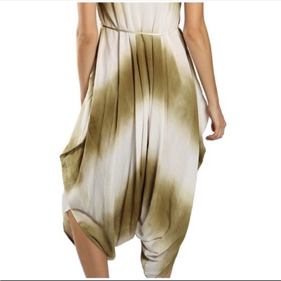 Bohemian Harem Pants Wide Leg Jumpsuit - Picture 4 of 8